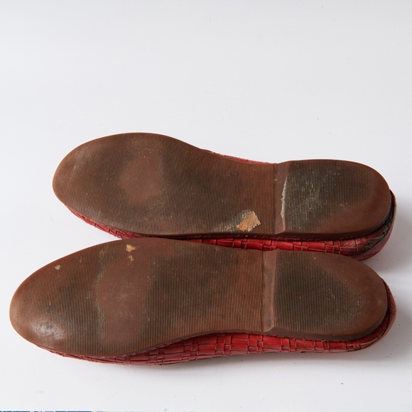 80s - SUSAN BENNIS - WARREN EDWARDS - Loafer - Men\'s - 10 - Red - Woven main image 5